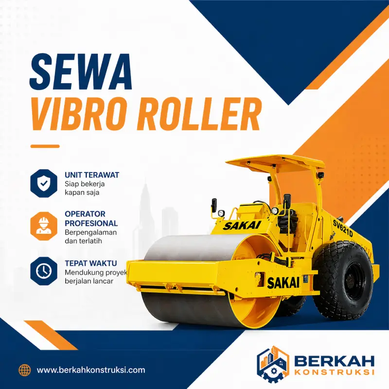 Sewa Vibro Roller 10 Ton Harga Murah 2026